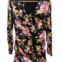 Likely  Floral Gabriella Puff Sleeves Ruched Satin Lined Mini Dress Size 4 NEW Photo 2