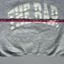 The Bar Light Heathered Grey Varsity Slouchy Crewneck Sweatshirt Photo 4