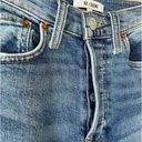 RE/DONE  Ultra High Rise Stovepipe Jean in Vintage Indigo Destroy Size 25 Photo 2