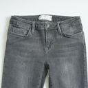 Free People  Womens Mid Rise Raw Hem Crop Jeans Size 26 Grey Stretch Denim Photo 1