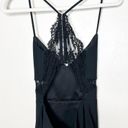 Michelle Mason  Revolve Black Lace Cocktail Spaghetti Strap Open Back Mini Dress Photo 10