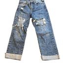 Sneak Peak  high waisted distressed crop jeans Photo 0