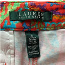 Ralph Lauren Lauren  Paisley‎ Shorts Orange Pink Teal 5" Inseam Size 6 Photo 4