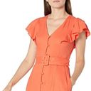 Donna Morgan NWT  Flutter Sleeve Belted Midi Dress Photo 2