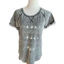 Grayson Threads Womens  The Night is Young Moon Burnout Graphic Tee - Sz M Photo 1