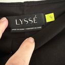 Lysse Black  cropped leggings with crochet detail at bottom Small Photo 3