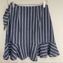 The Fifth Label NWOT  Skirt Voyage Stripe Wrap Tie Blue White Stripe SZ Medium Photo 4