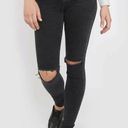 Dr. Denim  Regina Black Distressed Skinny Jean, NWT, Size 24, MSRP $105 Photo 0