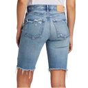 Bermuda Moussy vintage Jean shorts  distressed denim   Japan button fly sz 25 Photo 1