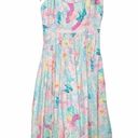 Hunter Bell  Braden Dress in Painterly Rainbow Print Size 4 Photo 4