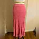 Lucy Paris New  Ellery Knit Pleated Skirt Pink Sz S Photo 1