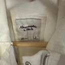 Abercrombie & Fitch White Denim Jacket Photo 1