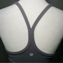 Lululemon Power Y Tank Top Stretch Built in Bra Slate Size 6 Yoga Gym Athletic Photo 5