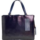 Tommy Hilfiger  Navy Shimmer Tote Photo 1