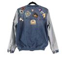 Guess  Original Patchwork Denim Bomber Jacket Y2K Fairy Cowgirl Gorpcore Boho S Photo 8