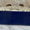 Brahmin MINI ASHER in Blue/White/Brown Photo 14