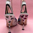 Dolce & Gabbana  Graphic-Print Slingback Pump EU 37 US 7 White High Heel Stiletto Photo 4