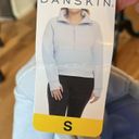 Danskin Half Zip Cotton Pullover Baby Blue Womens Small  Scuba Photo 9