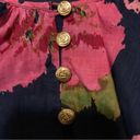 Juicy Couture  Floral Dress Gold Buttons Photo 4