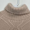 Caslon  Women’s Tan Chunky Cable Knit Turtleneck Sweater Size Medium NWT Photo 14