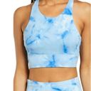 Zella  Live In Spray Dye Racerback Bra in blue Photo 8