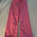 ZARA Marine Straight Wide Legs Pink Jeans Photo 0