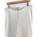 Old Navy  Y2K Low Rise Maxi Linen Skirt sz 14 Ruffle Hem Boho Lagenlook Photo 4