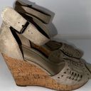 Marc Fisher ‎ tan wedge sandals size 7 Photo 0