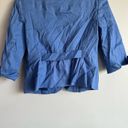 Cynthia Steffe  Jacket Women's Size 2 Blue Linen Blend 3/4 Sleeve NWOT Photo 2