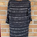 Vince  100% Silk Striped V-Neck Tunic Dress xs Photo 5