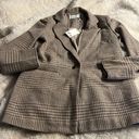 Z Supply NWT  Anna Plaid Blazer - Milkshake Photo 4