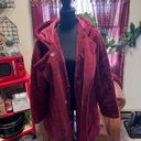 Woman Within Ladies Coat Burgundy Size 22 NWOT Photo 0