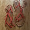 Zodiac  Yovana Strappy Braided Coral Sandals size 9 Photo 0