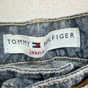 Tommy Hilfiger  Wide Leg Denim Capri Flat Front Pants w Leather Laced Belt Sz 12 Photo 6