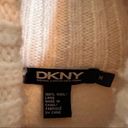 DKNY  100% Wool Cowl Neck Cardigan, Size Medium. Photo 2