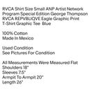 RVCA  Shirt Size Small ANP Artist Network Program Special Edition George Thompson Photo 1