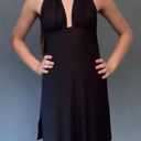 Vix Paula Hermanny VIX Black Halter Tie On Gold Coverup Multiple Style Dress Photo 2