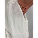 J.Jill  PureJill Linen Woven Pants Roll Tab Convertible Length White Small Photo 5