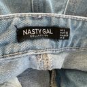 Nasty Gal Medium Wash Denim Jeans Star Sequin Festival Boho Party Sparkle Size 4 Photo 3