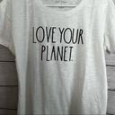 Rae Dunn  Womens Short Sleeve "Love Your Planet" Graphic Tee Sz M Photo 4