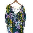 Beach Club Palisades  Tropical‎ Swim Cover Up Bamboo Semi-Sheer Textured XL/XXL Photo 1