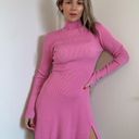 ZARA  Knit Mini Dress Skater Pink Photo 2