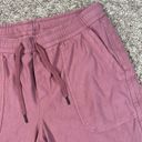 Athleta  Farallon Bermuda Shorts Pull On Drawstring Pockets M Tawny Rose Pink Photo 6