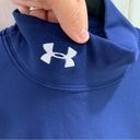 Under Armour  Lined Blue Long Sleeve Mock Neck Running Top Photo 1