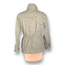 Madewell  Fleet Jacket Brushed Cotton Canvas Olive Green Military Field Medium Photo 3