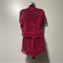 PINK - Victoria's Secret Victorias Secret Pink Paisley Sheer Pajama Set Top Shorts Sz Large Y2K Photo 4