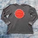 Petal Lost  Linens Heathered Gray Waffle Knit Basketball Patch Long Sleeve Large Photo 0