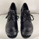 Soda Vintage Y2K Black Faux Leather Chunky Platform Lace Up Heeled Oxford Shoes Photo 7