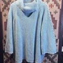 Lane Bryant  Woman’s Blue Texture Knit Cowl Neck Sweater Size 22/24 Photo 0