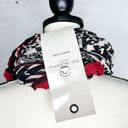 Big Buddha NWT  Red Black Tan Semi-Sheer Infinity Scarf New Photo 4